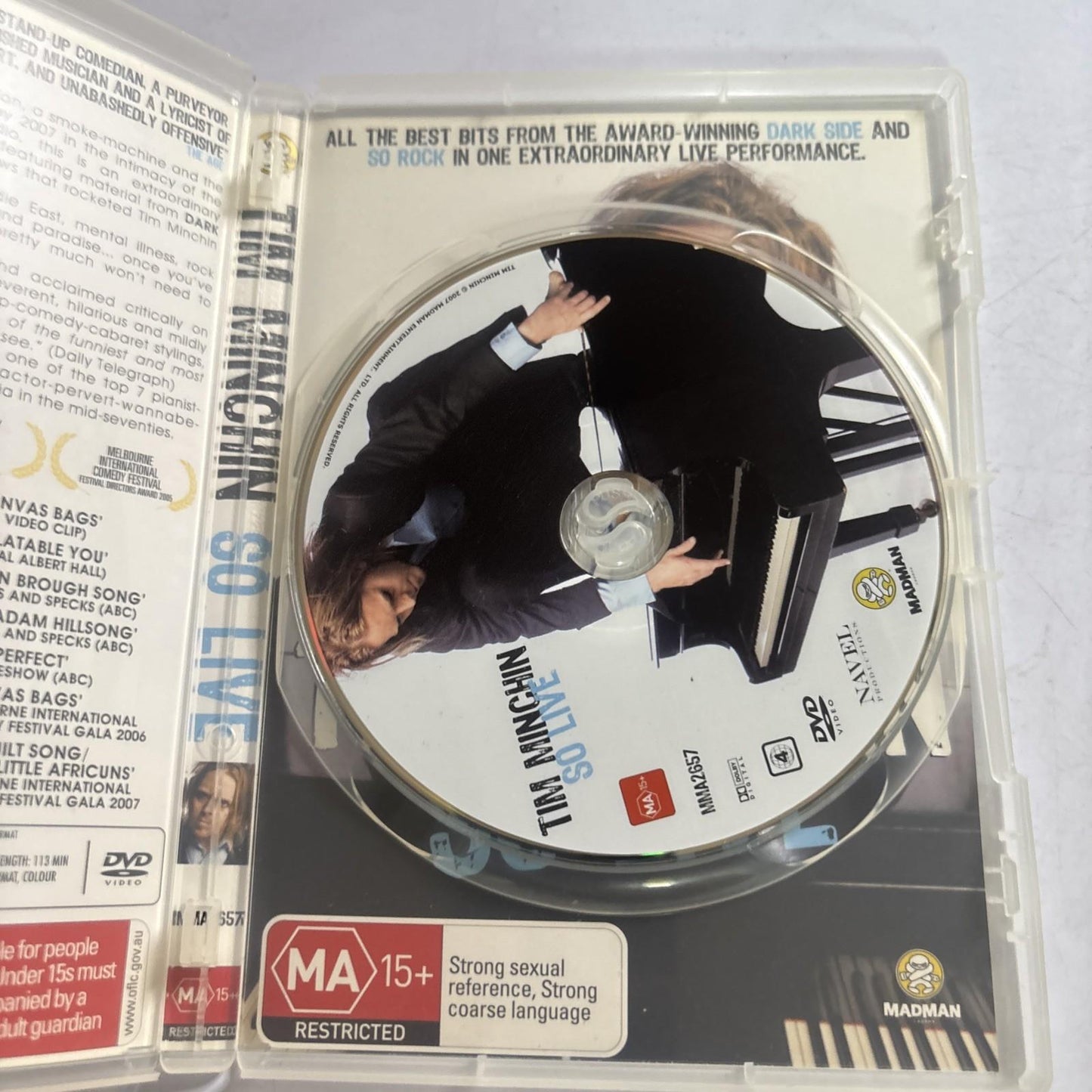 Tim Minchin - So Live (DVD, 2007) All Regions