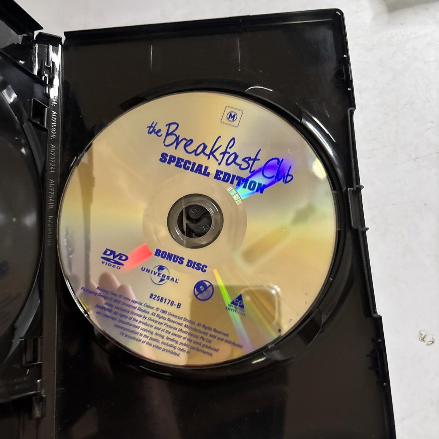 The Breakfast Club - Special Edition (DVD, 1985) John Hughes Region 4,2