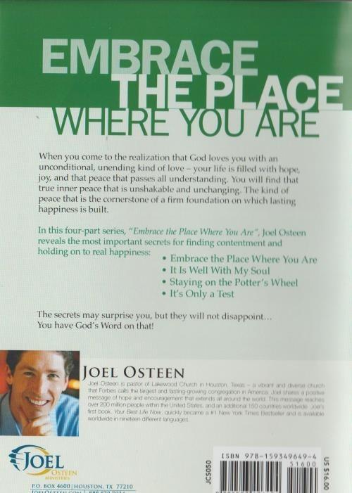 Joel Osteen - Embrace The Place Where You Are (Audio CD, 2006)