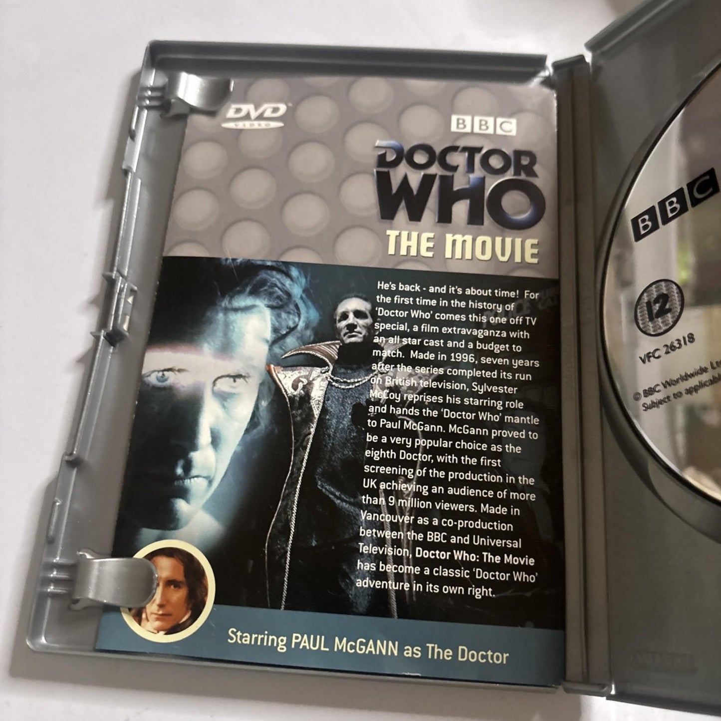 Doctor Who - The Movie (DVD 1996) Paul McGann Region 4,2