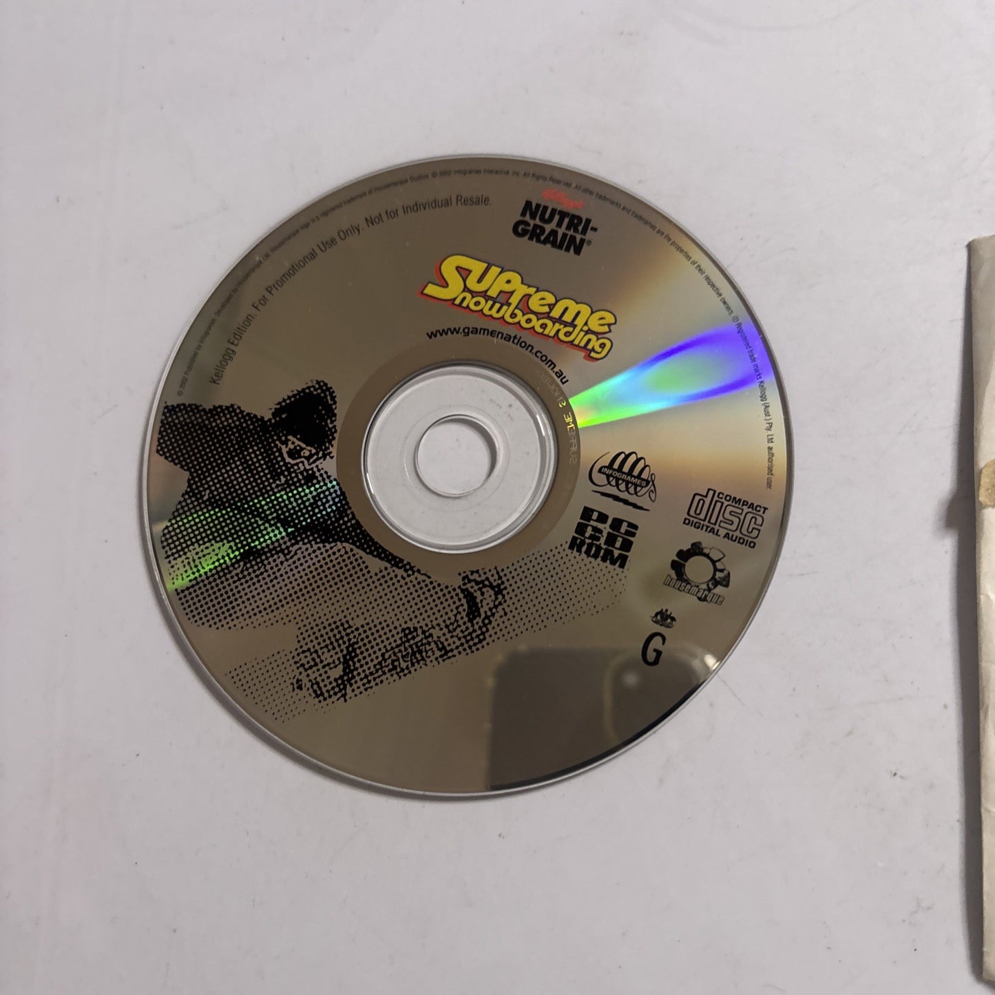 Nutri-Grain Supreme Snowboarding PC CD-ROM