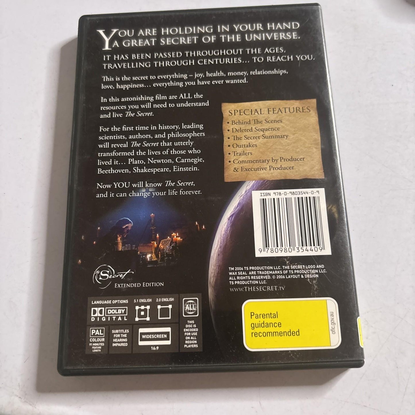 The Secret (DVD, 2006) All Regions