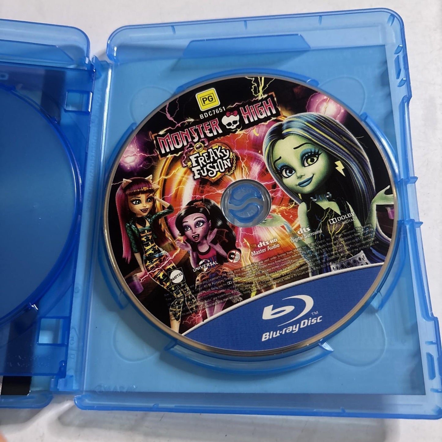 Monster High - Freaky Fusion (Blu-ray + DVD, 2014) Region B &4