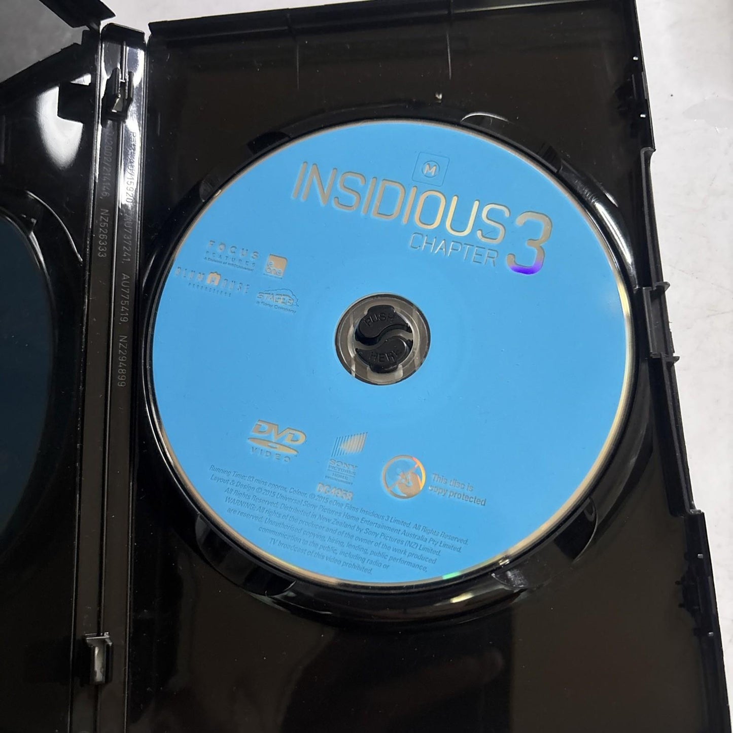 Insidious : Chapter 3 (DVD, 2015) Region 4,2