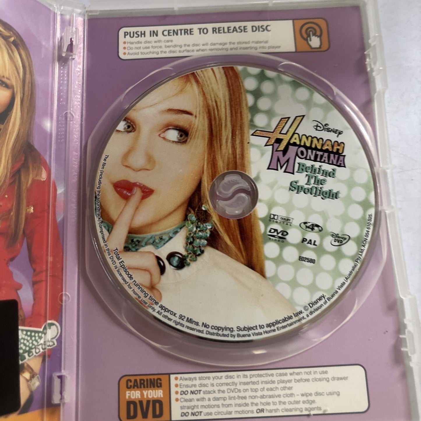 Hannah Montana - Behind the Spotlight : Vol 1 (DVD, 2006) Region 4