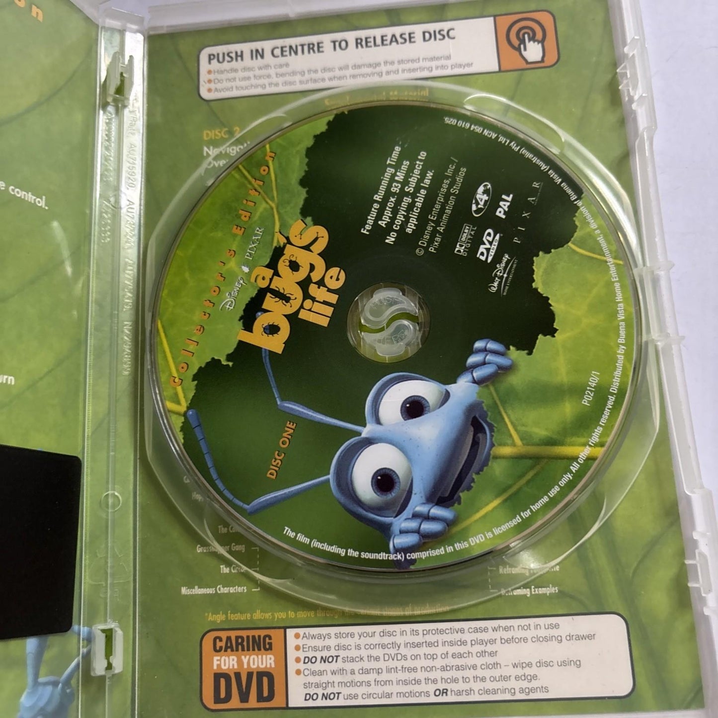 A Bug's Life (Collector's Edition, DVD, 1998) Region 4