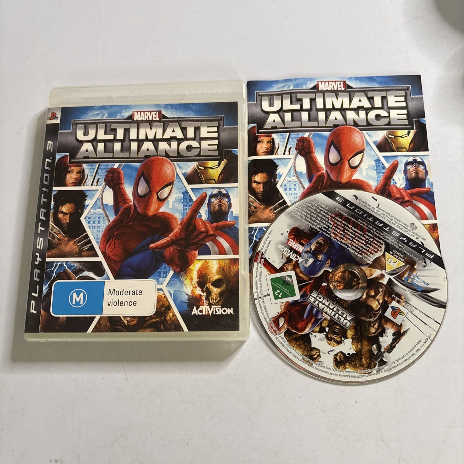 Marvel Ultimate Alliance Sony PlayStation 3 PS3 Manual – Retro Unit