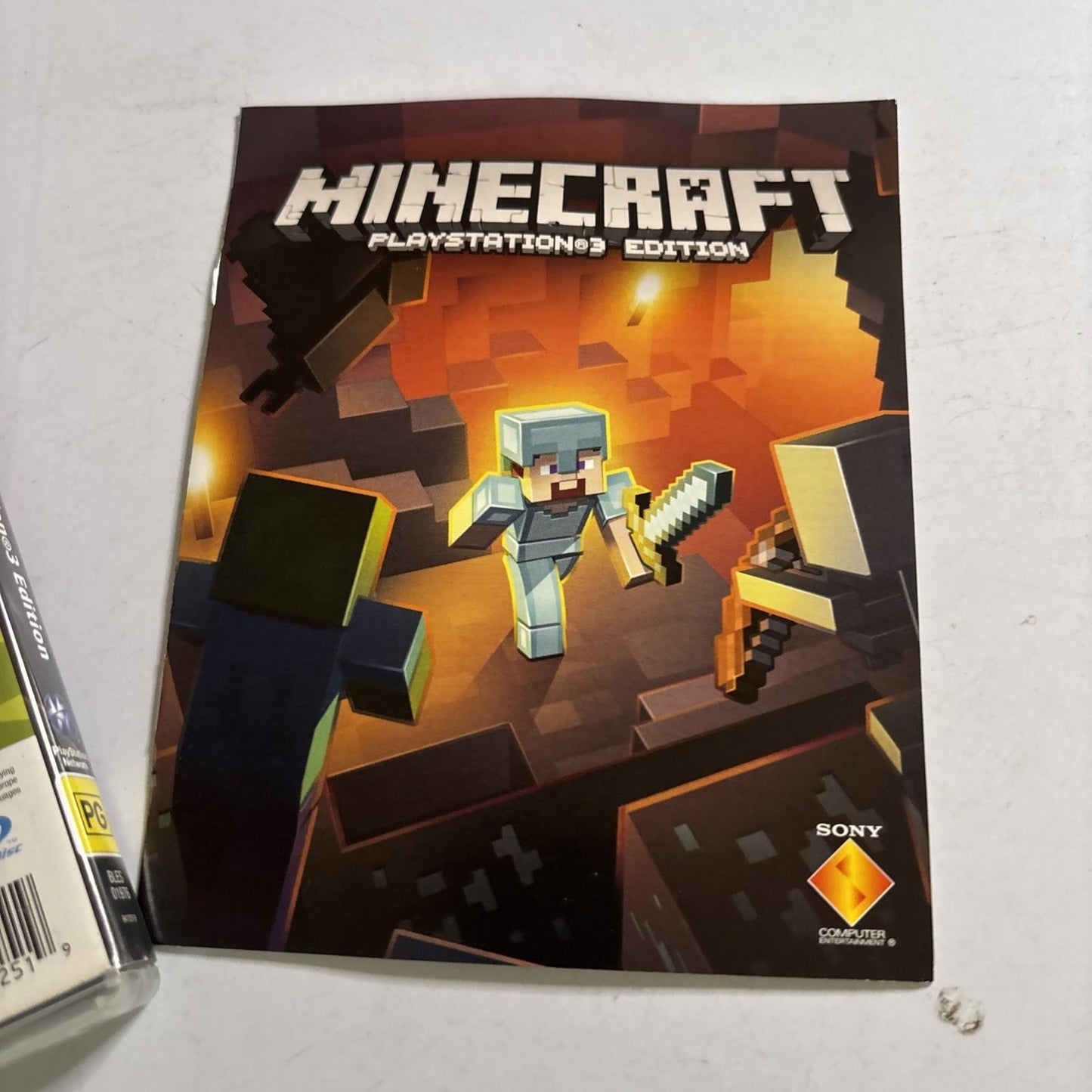 Minecraft (Sony PlayStation 3, 2014) Manual