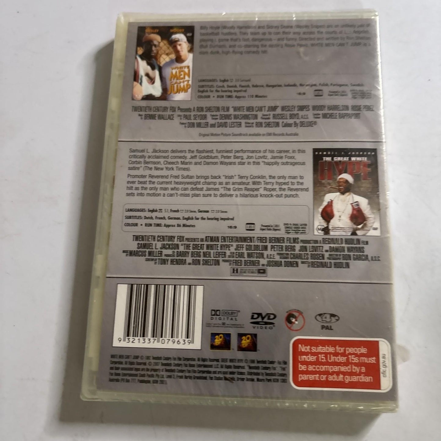White Men Can't Jump / The Great White Hype DVD Region 4 NEW
