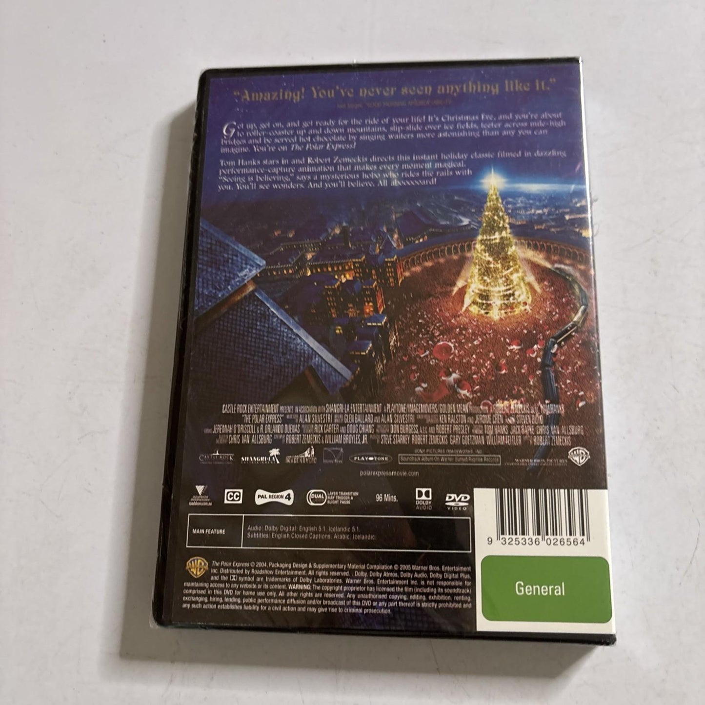 Polar Express (DVD, 2004) Tom Hanks Region 4 *New Sealed*