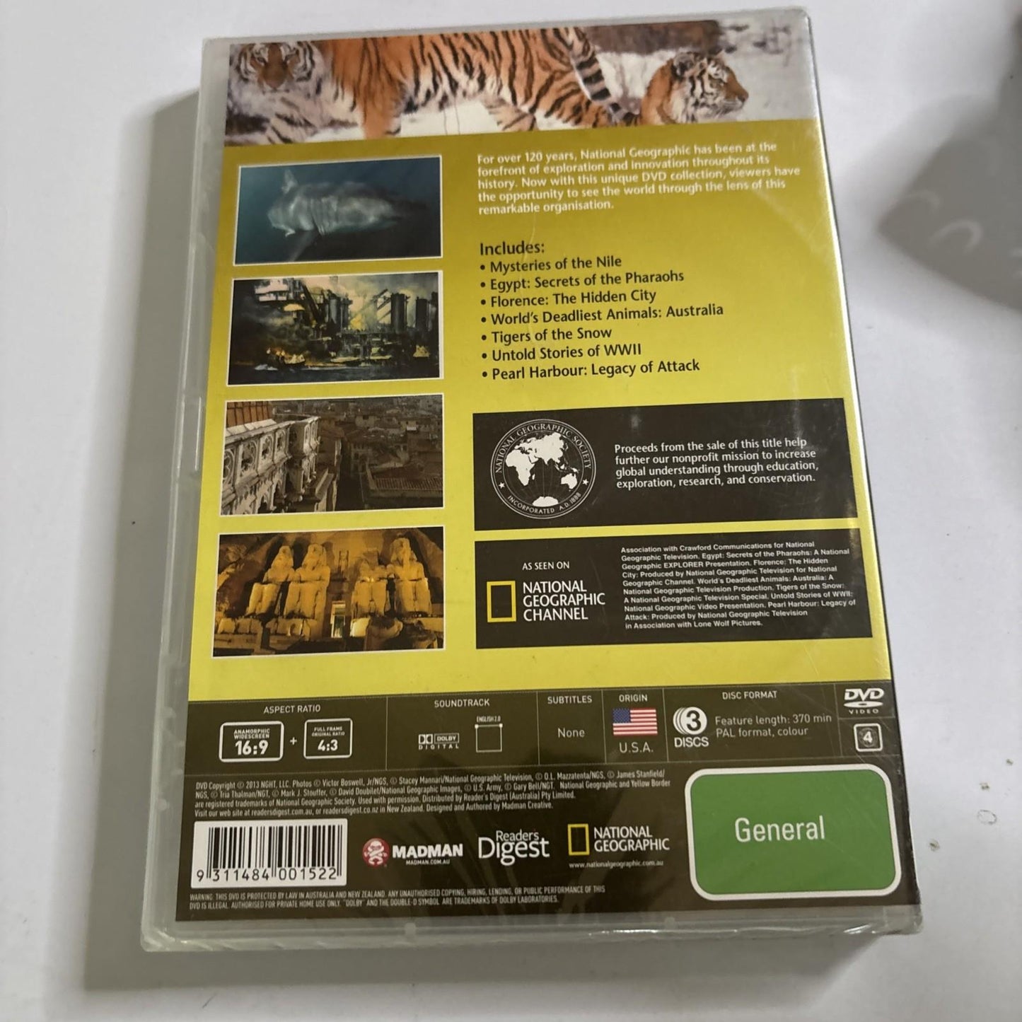 The Best Of National Geographic (DVD, 2013, 3-Disc) Region 4 *New Sealed*