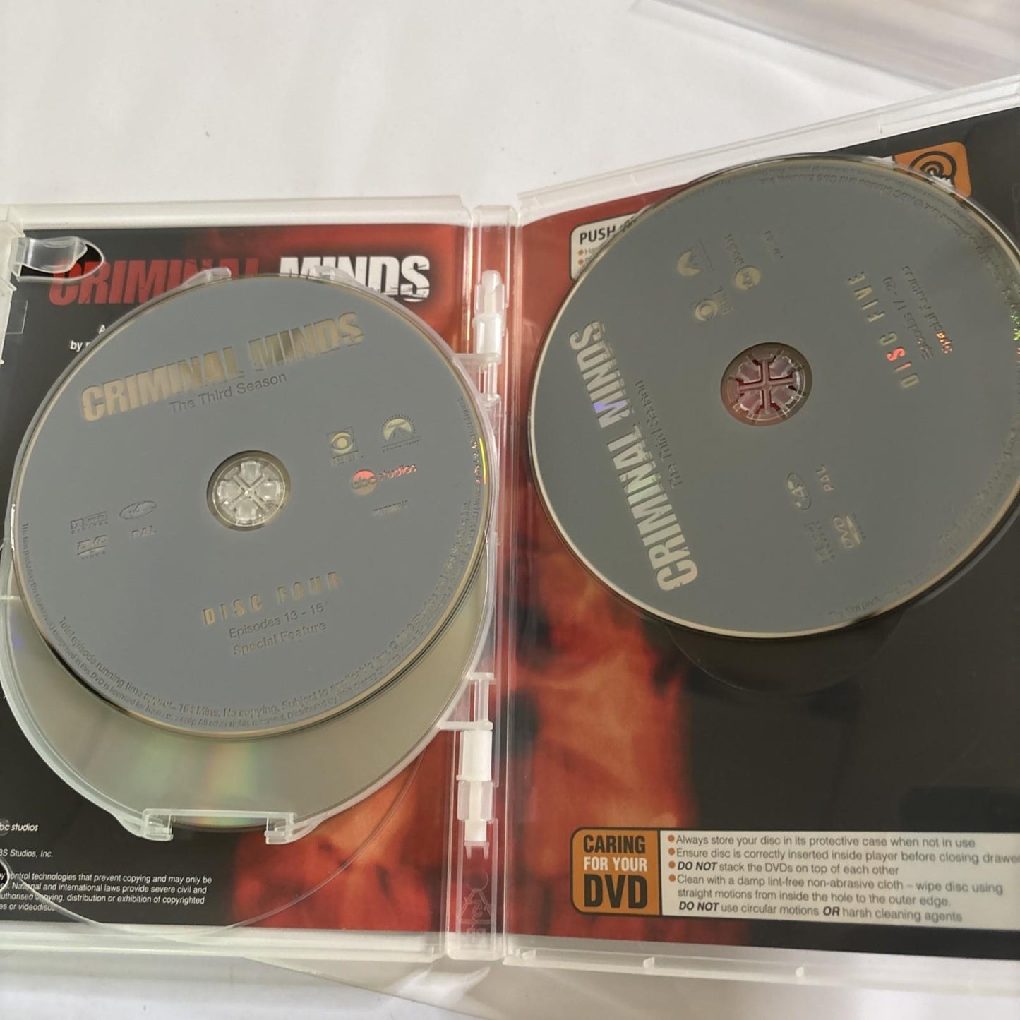 Criminal Minds : Season 3 (DVD, 2005) Region 4
