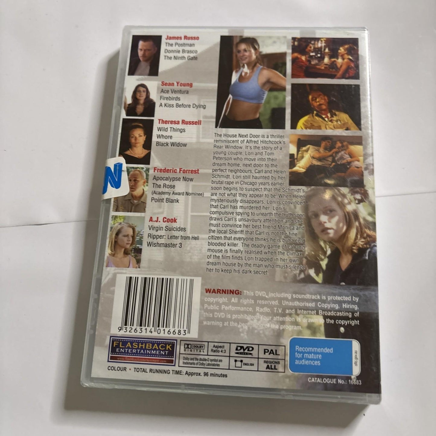 The House Next Door (DVD, 2003) Sean Young All Regions *New Sealed*