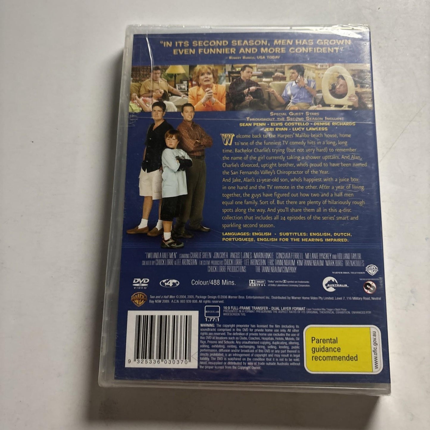 Two and a Half Men : Season 2 (DVD, 2004) Region 4 *New Sealed*