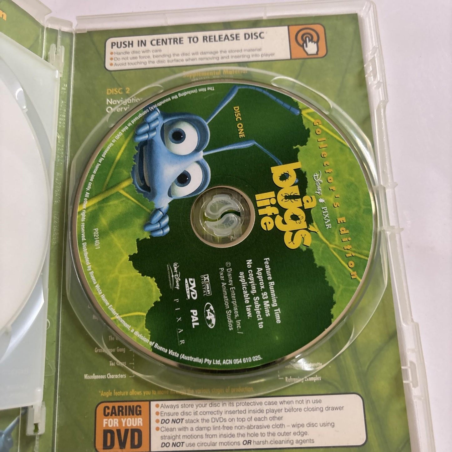 A Bug's Life (Collector's Edition, DVD, 1998) Region 4