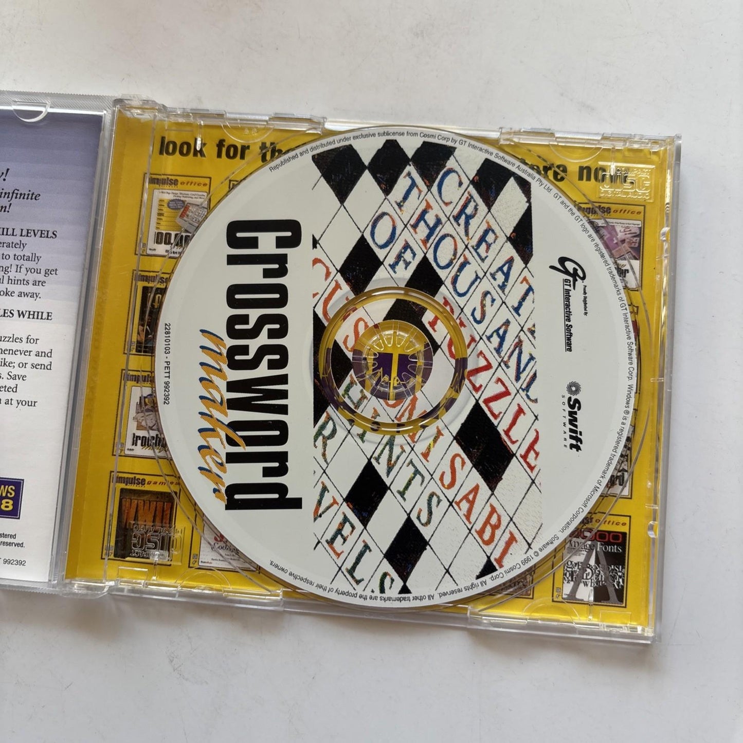 Crossword Maker PC CD-ROM Windows 98/95