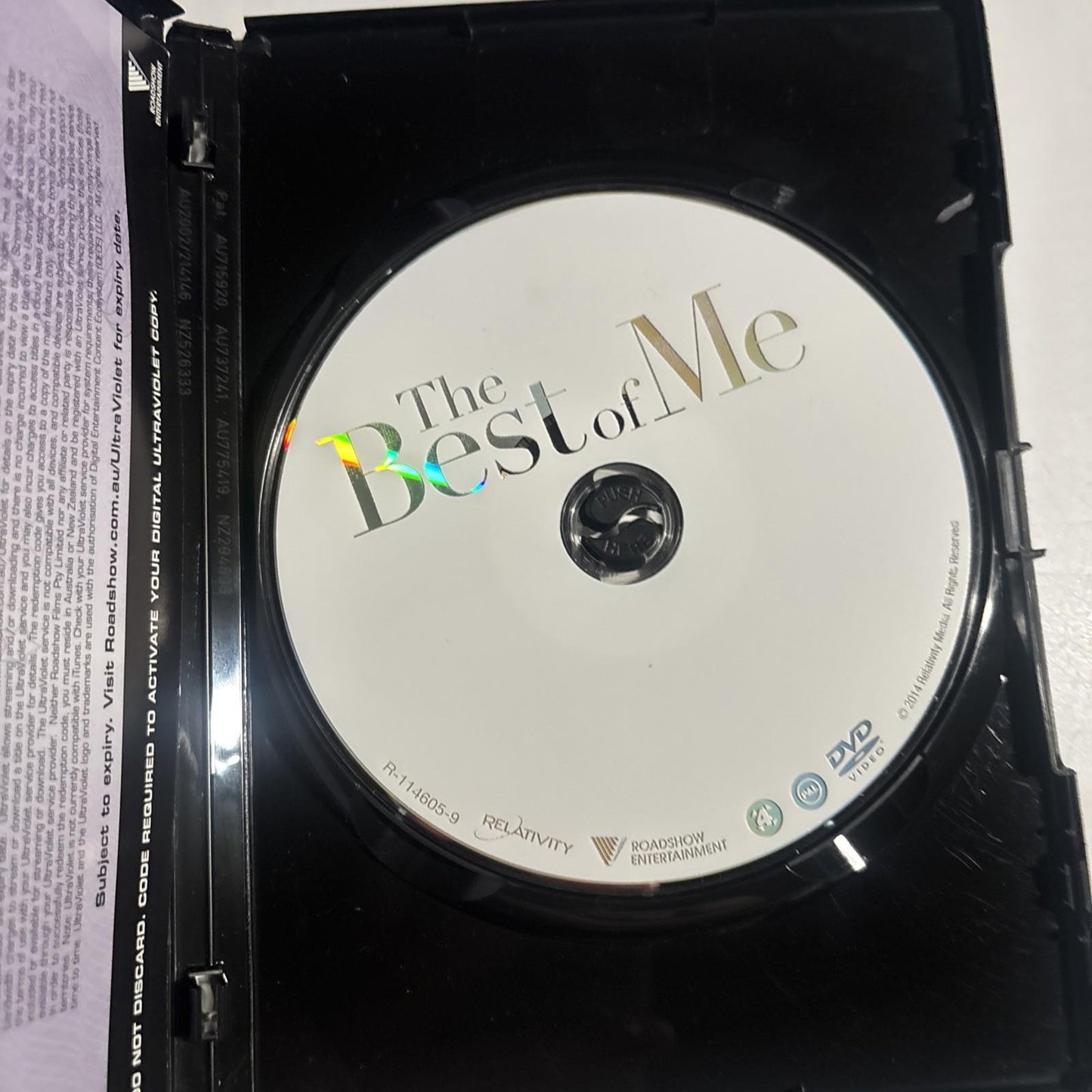 The Best of Me (DVD, 2014) James Marsden, Michelle Monaghan Region 4