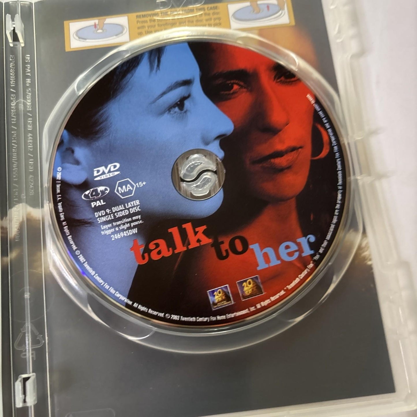 Talk to Her (DVD, 2002) Pedro Almodovar Region 4