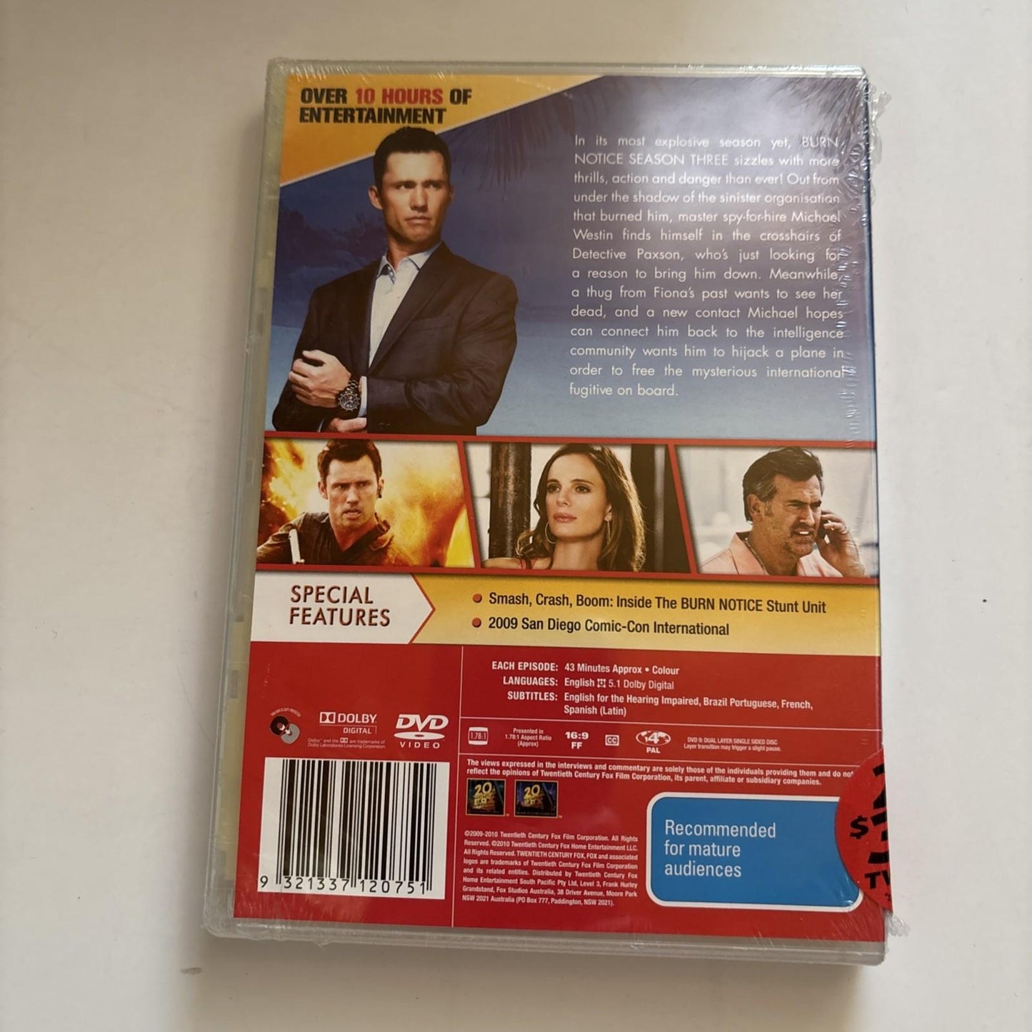 Burn Notice : Season 3 (DVD, 2009) Region 4 *New Sealed*