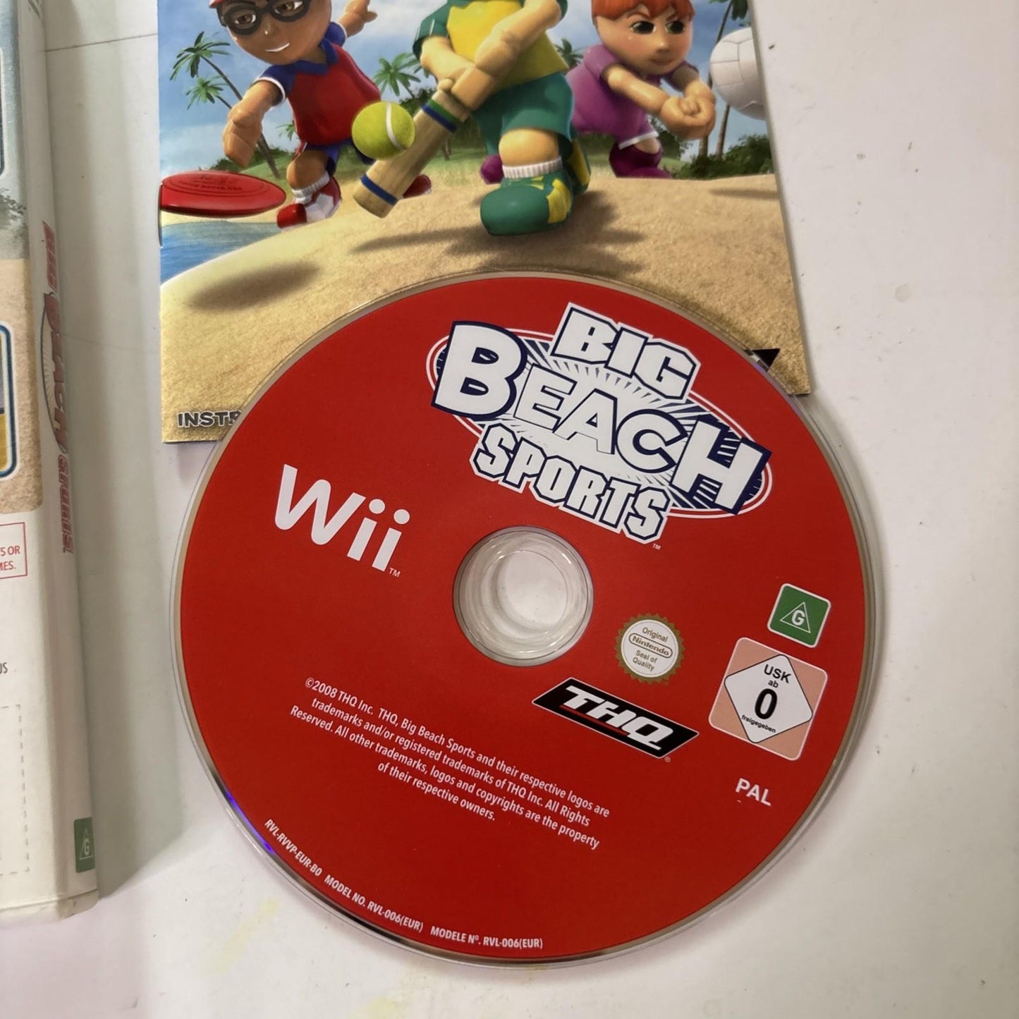 Big Beach Sports - Nintendo Wii PAL - Complete With Manual