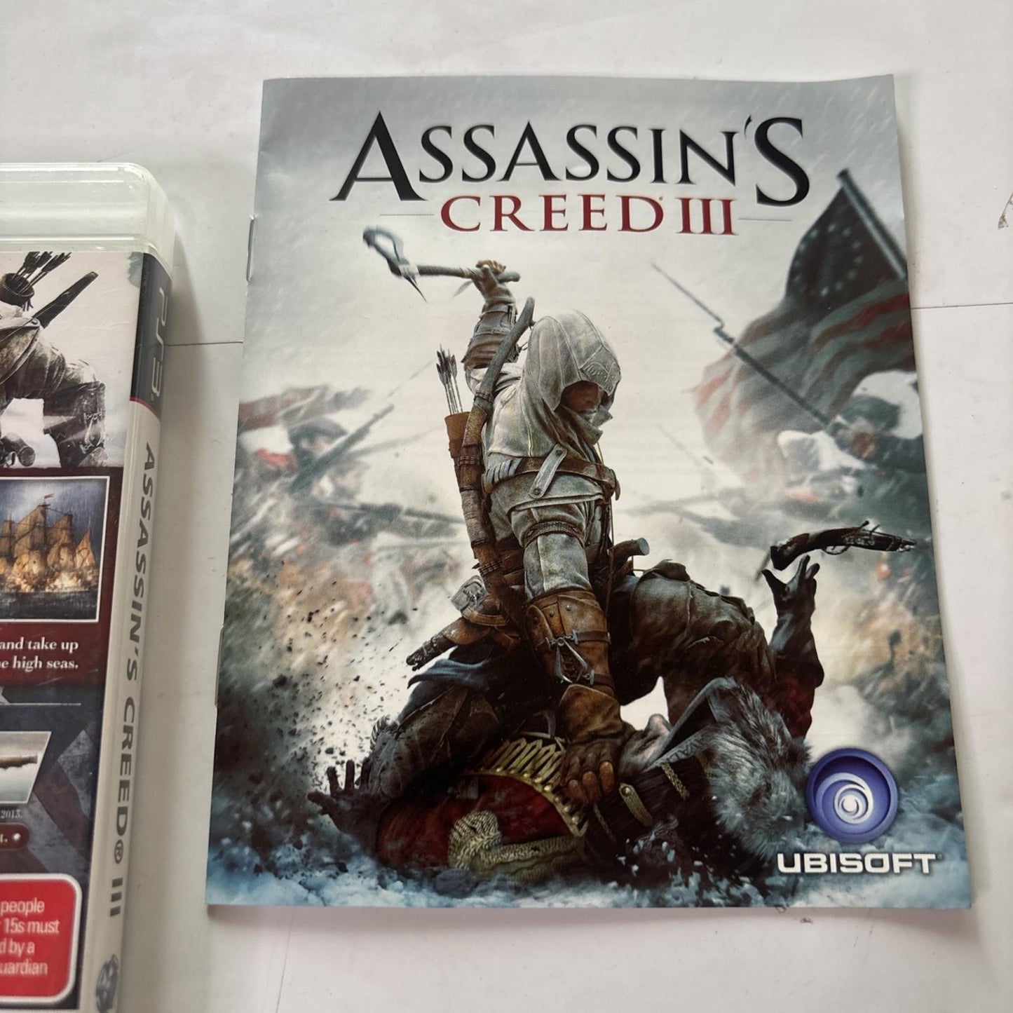 Assassin's Creed 3 Sony Playstation 3 PS3 Manual