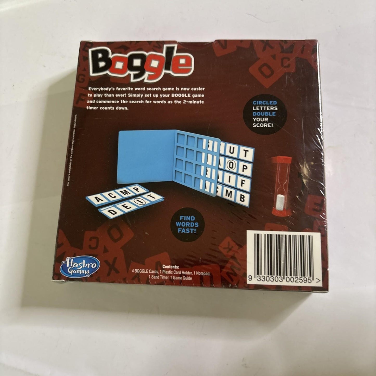 *New Sealed* Boggle Hasbro Mini Game The 2-minute Word Game Travel Edition