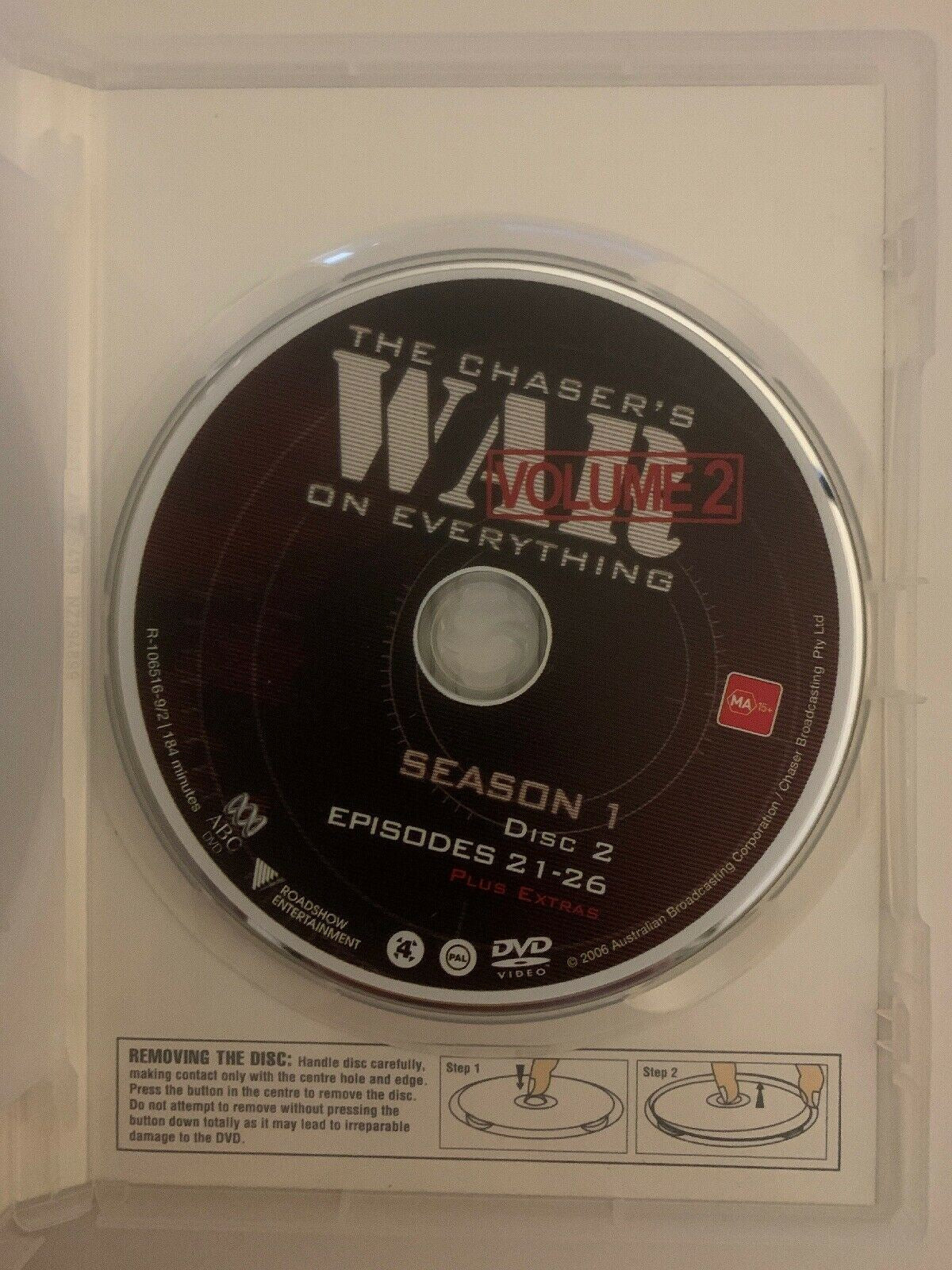 The Chaser's War on Everything : Season 1 : Vol 2 (DVD, 2006, 2-Disc Set)