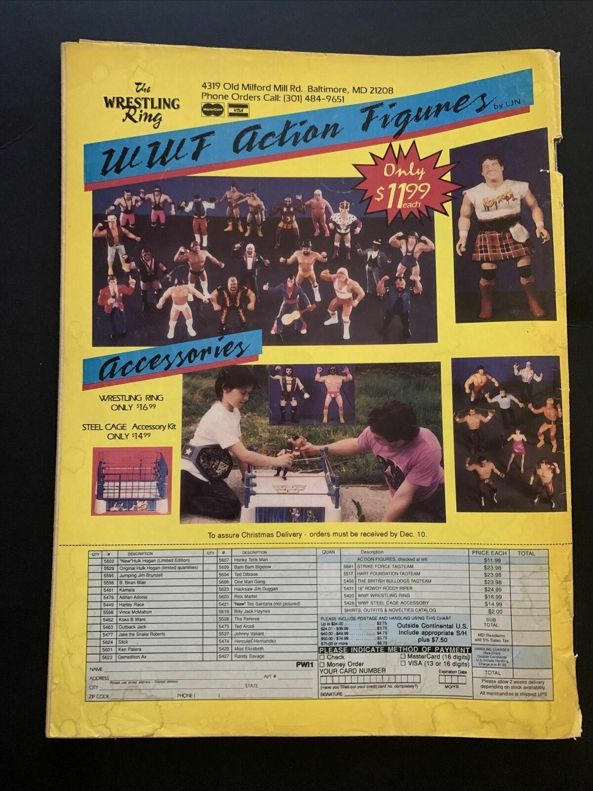 Pro Wrestling Illustrated Magazine January 1989 - Hogan, Savage, Elizabeth