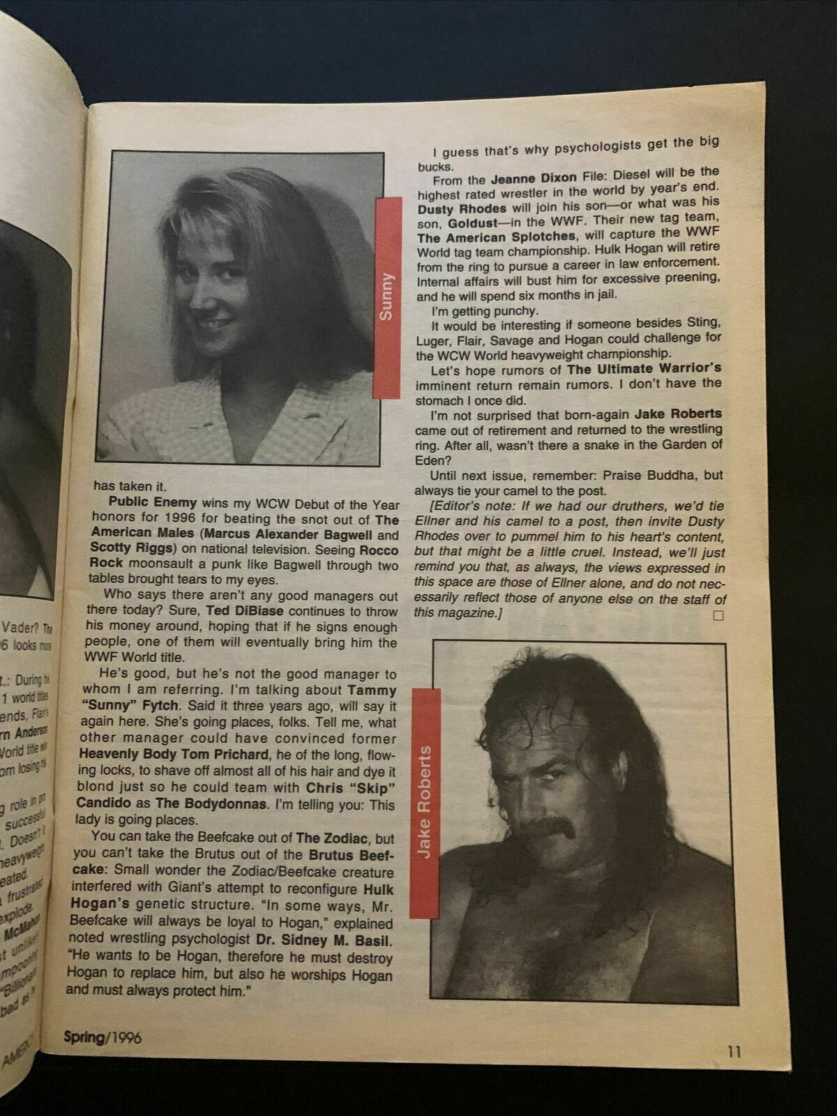 Wrestle America Magazine Spring 1996 - Owen Hart, Macho Man