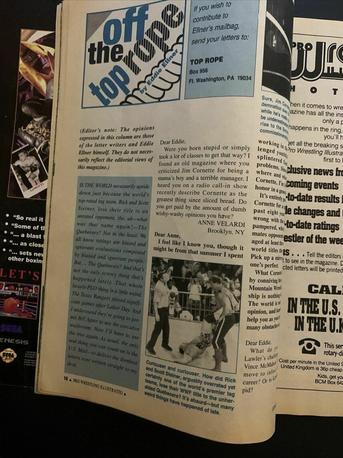 Pro Wrestling Illustrated Magazine January 1994 - Jerry Lawler, Doink