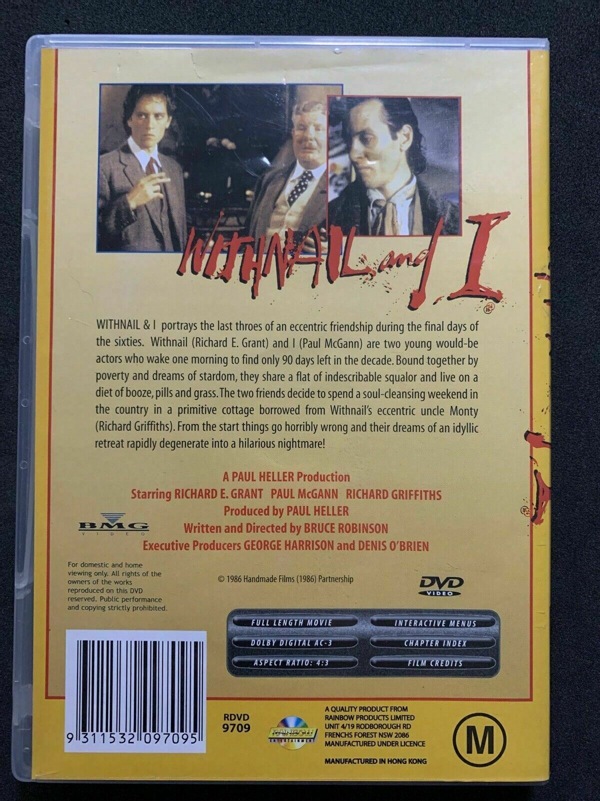 Withnail and I (DVD, 1986) Richard E Grant, Paul McGann.