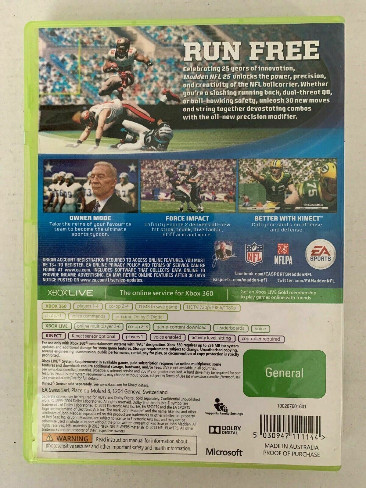 Madden NFL 25 - Microsoft Xbox 360 Game
