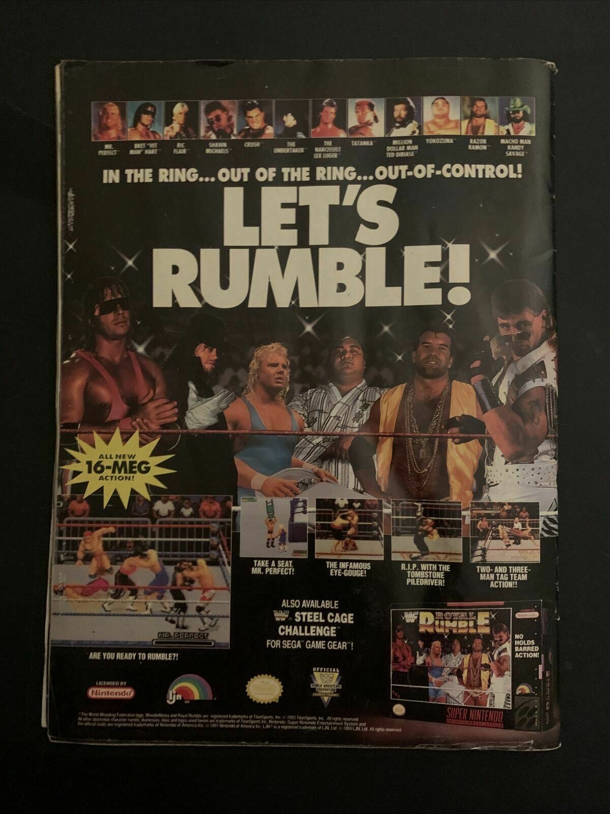 Wrestle America Magazine August 1993 - Chris Benoit, Sherri, Savage, Hawk-funk