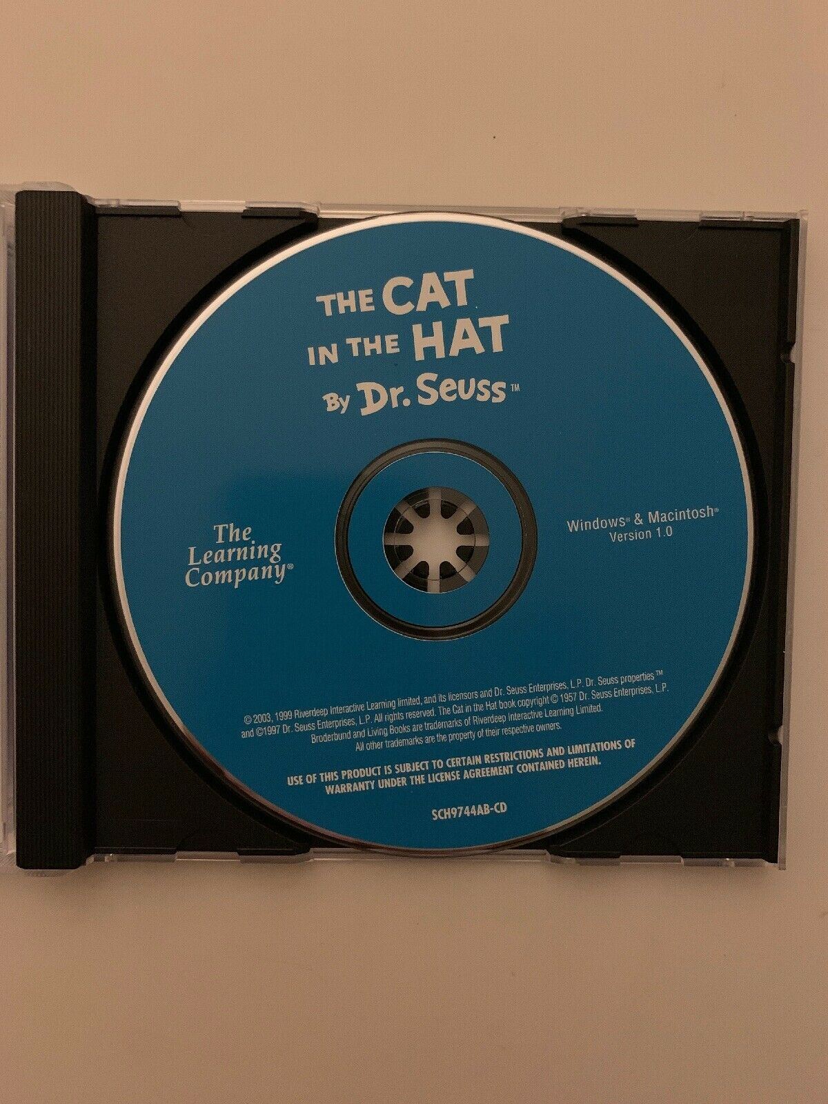 The Cat In The Hat by Dr Seuss - The Learning Company PC MAC CDROM Educational