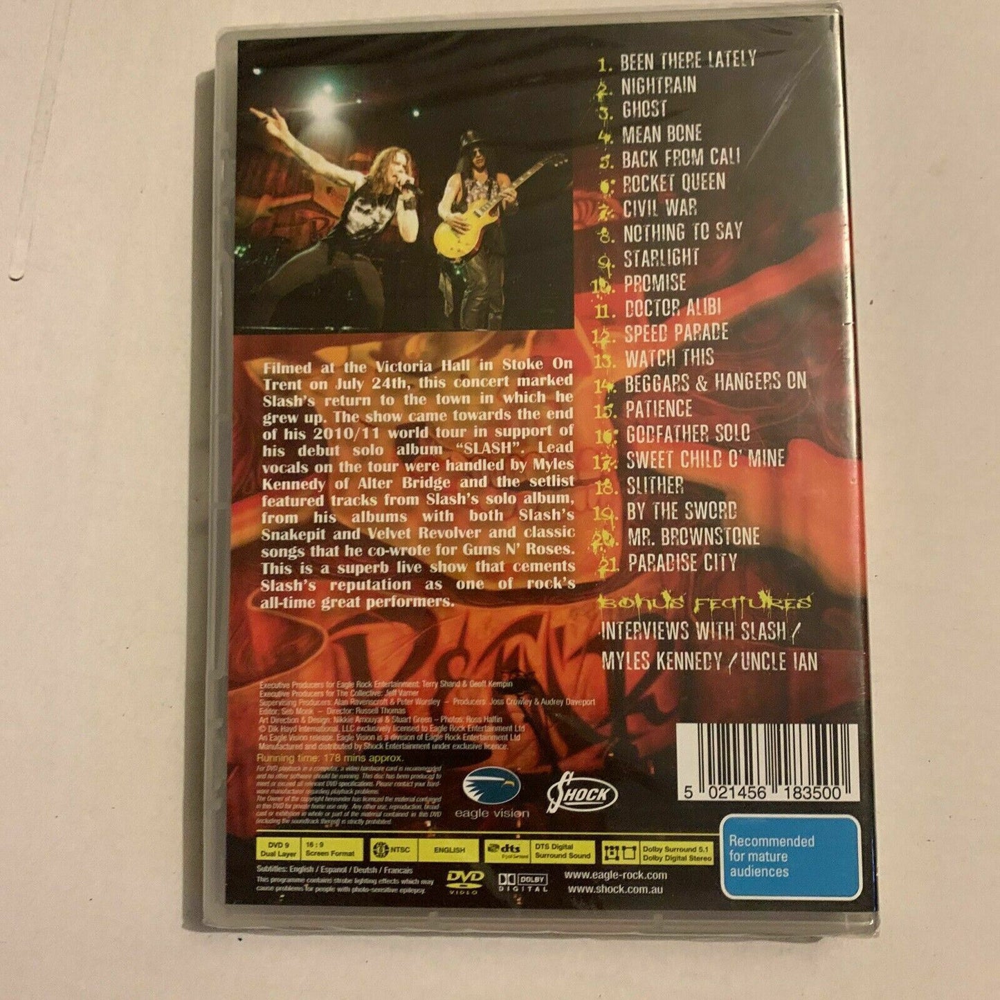 *New Sealed* Slash - Made In Stoke 24/7/11 Featuring Myles Kennedy (DVD, 2011)