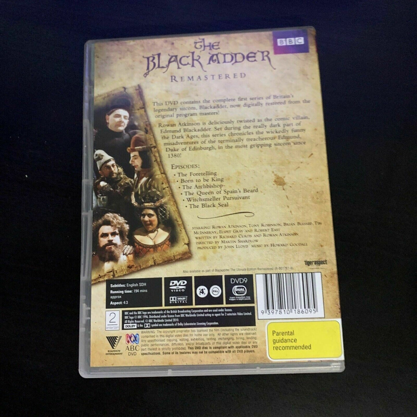 Black Adder : Series 1 - Remastered (DVD, 1983) Rowan Atkinson. Region 4