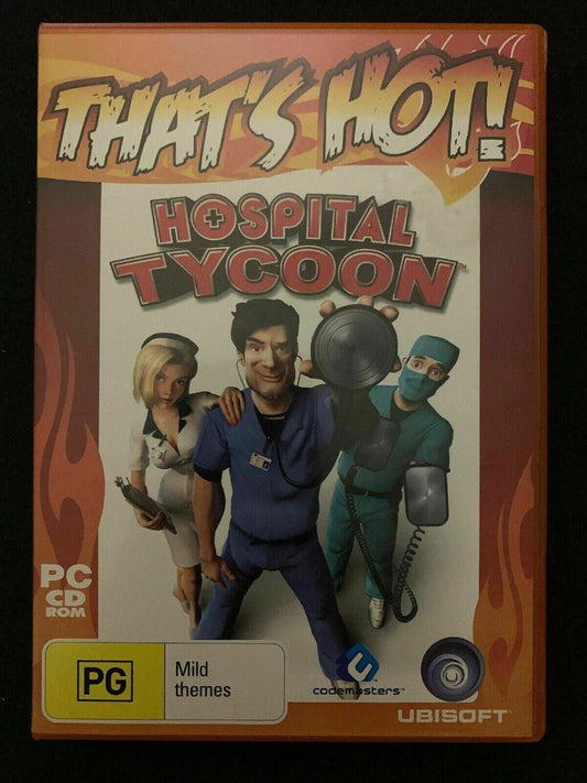 Hospital Tycoon PC CD-ROM Ubisoft Codemasters Doctor Nurse Sim Management Game