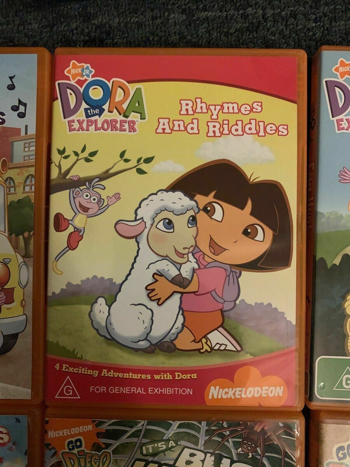 6x Dora The Explorer / Go Diego Go! DVD - Region 4