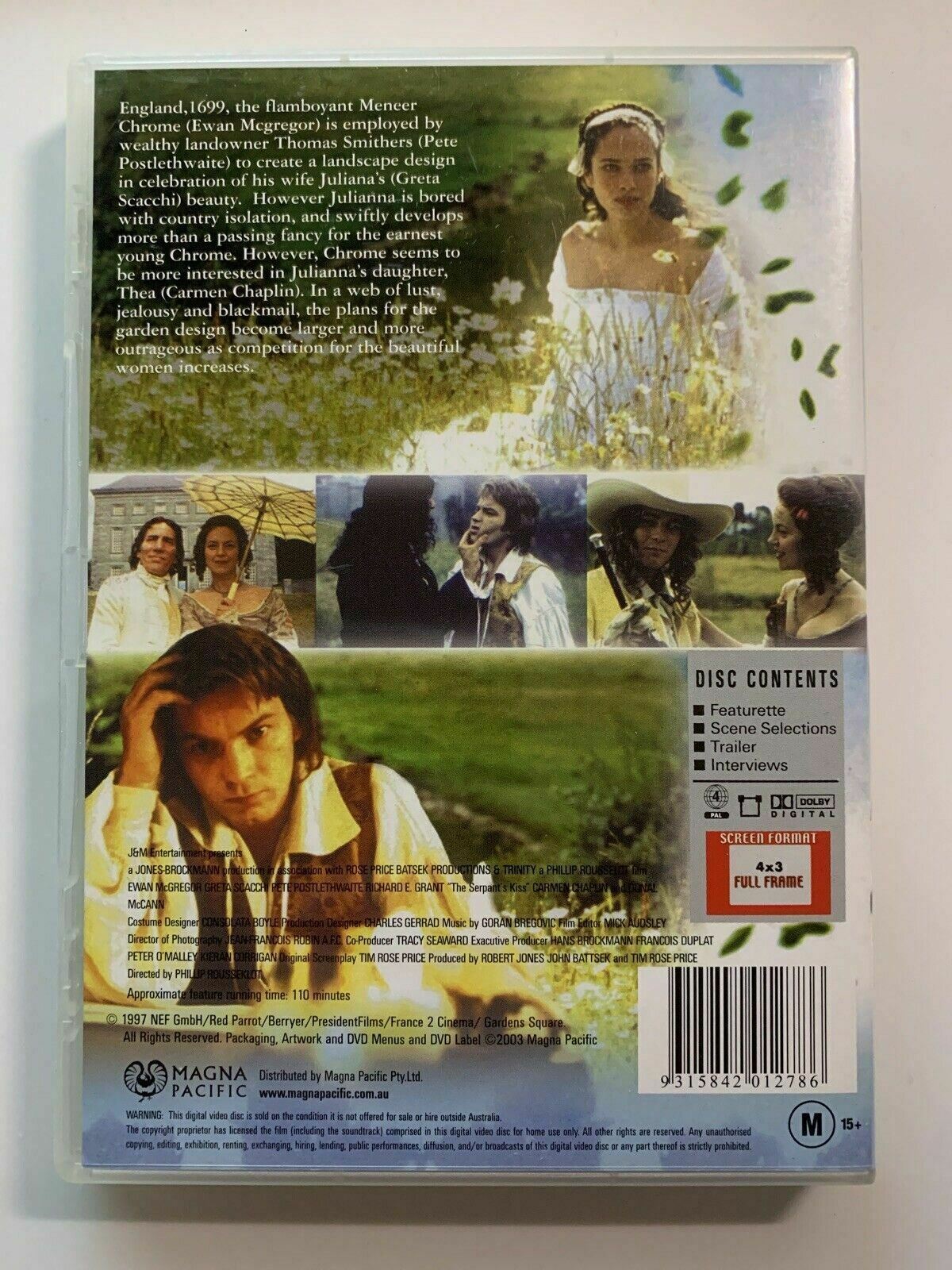 Serpent's Kiss (DVD, 1997) Ewan McGregor, Greta Scacchi. Region 4