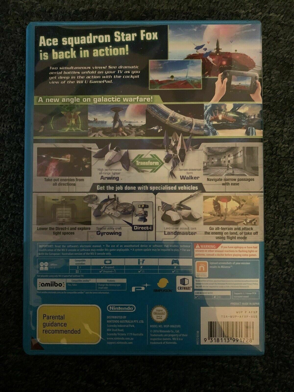 Star Fox Zero *NEW* Wii U PAL