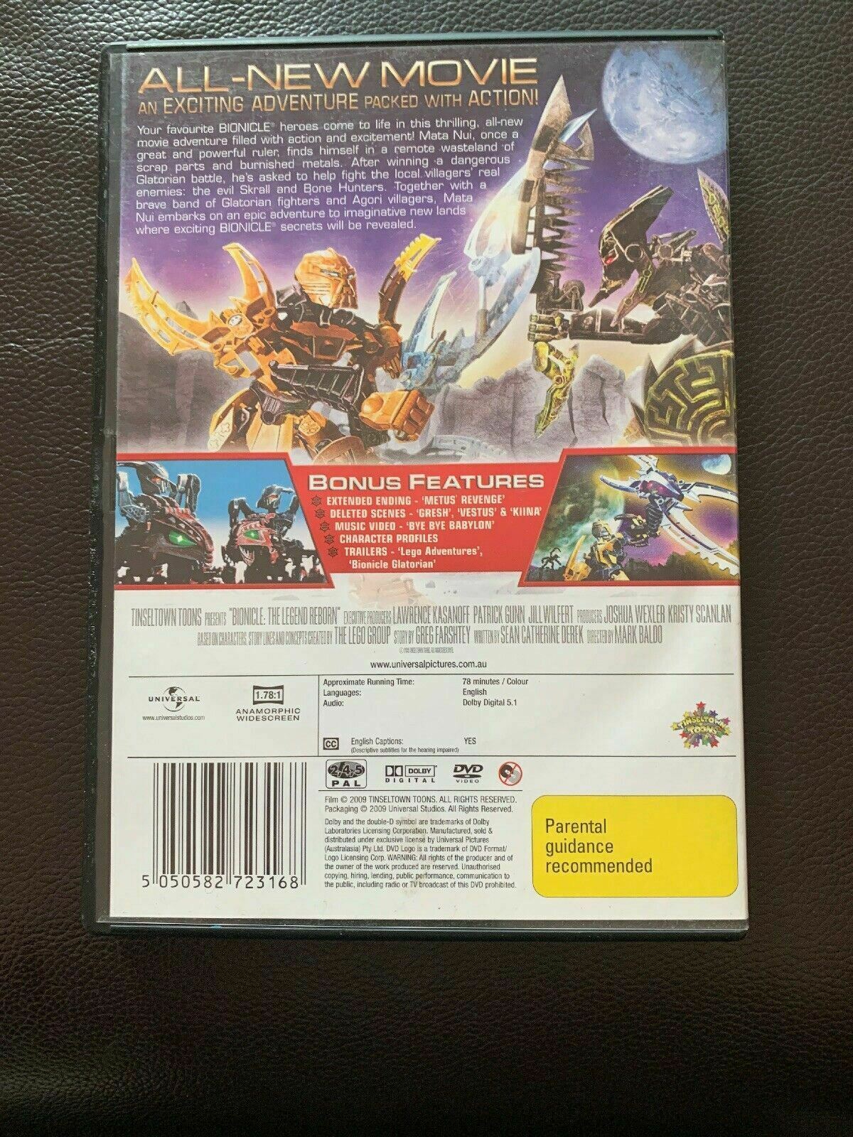 Bionicle - The Legend Reborn (DVD, 2009) Region 4
