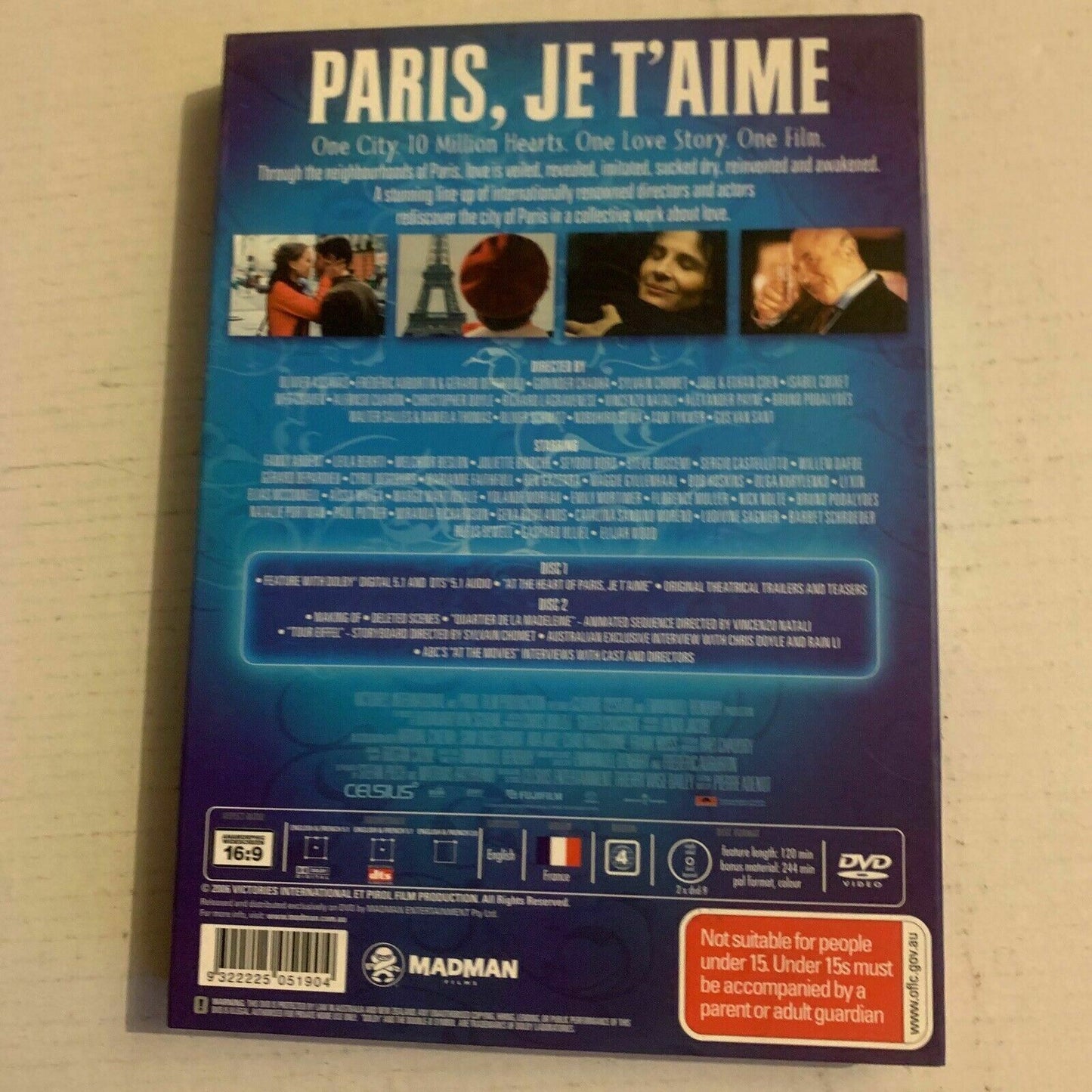 Paris J'Taime (DVD, 2006) Leila Bekhti, Melchior Beslon, Juliette Binoche