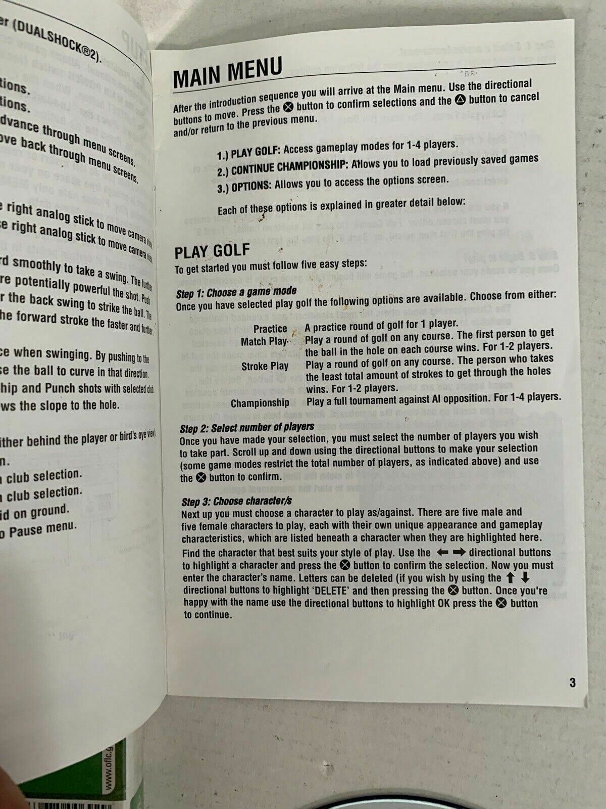 Leaderboard Golf PS2 PAL With Manual