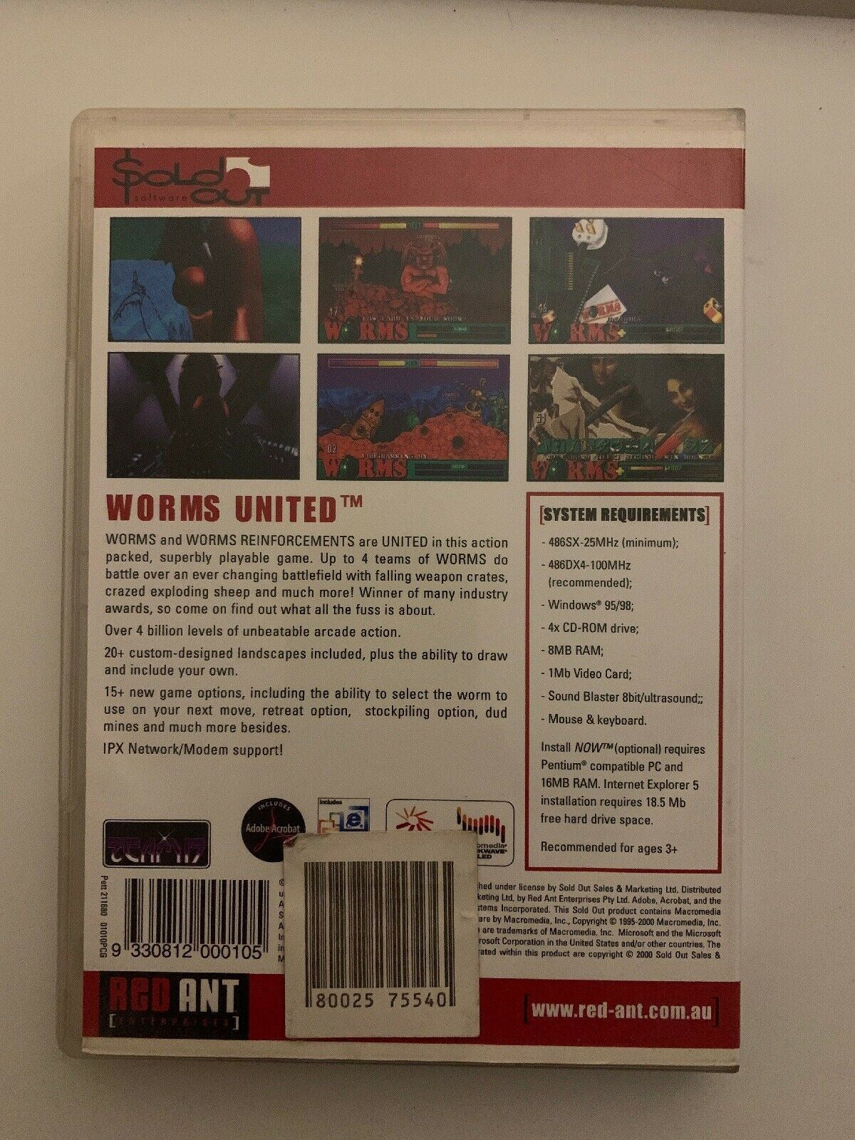 Worms United PC GAME - Arcade Windows Game