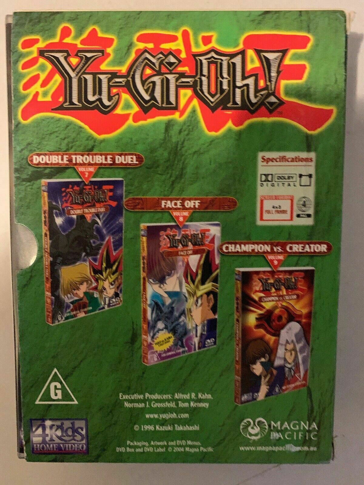 YU-GI-OH! Volumes 7-9 DVD Box Set - 3 Disc Set - Magna Pacific-DBX25002