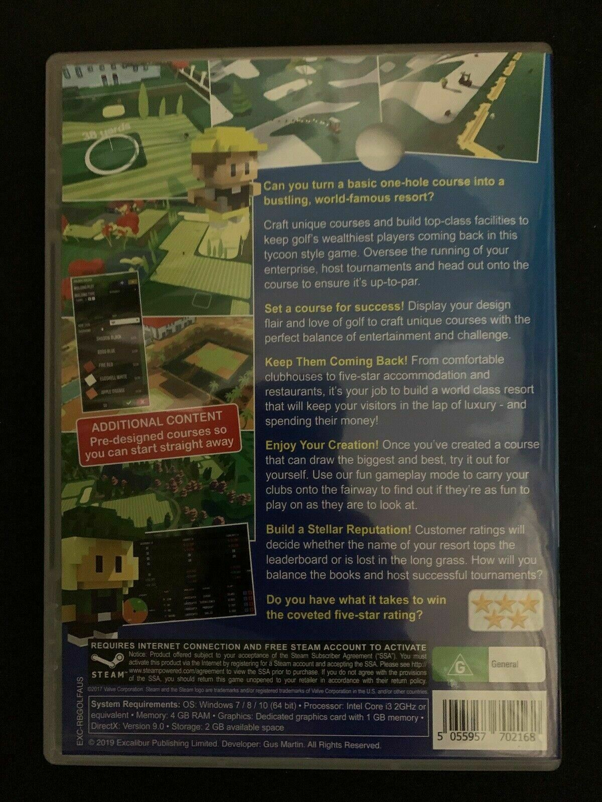 Resort Boss: Golf - PC DVD - BRAND NEW