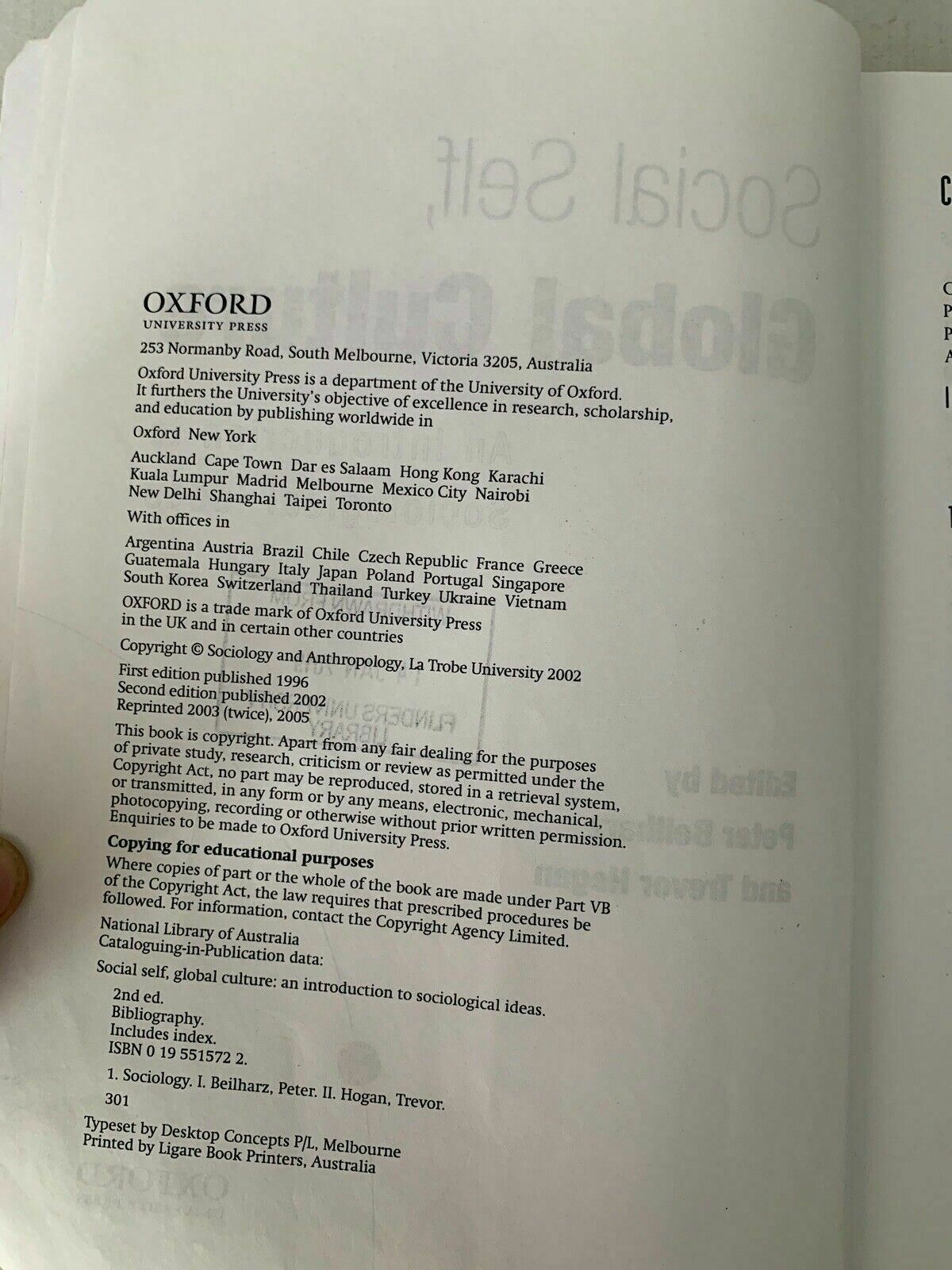Social Self, Global Culture: An Introduction to Sociological Ideas by Oxford...