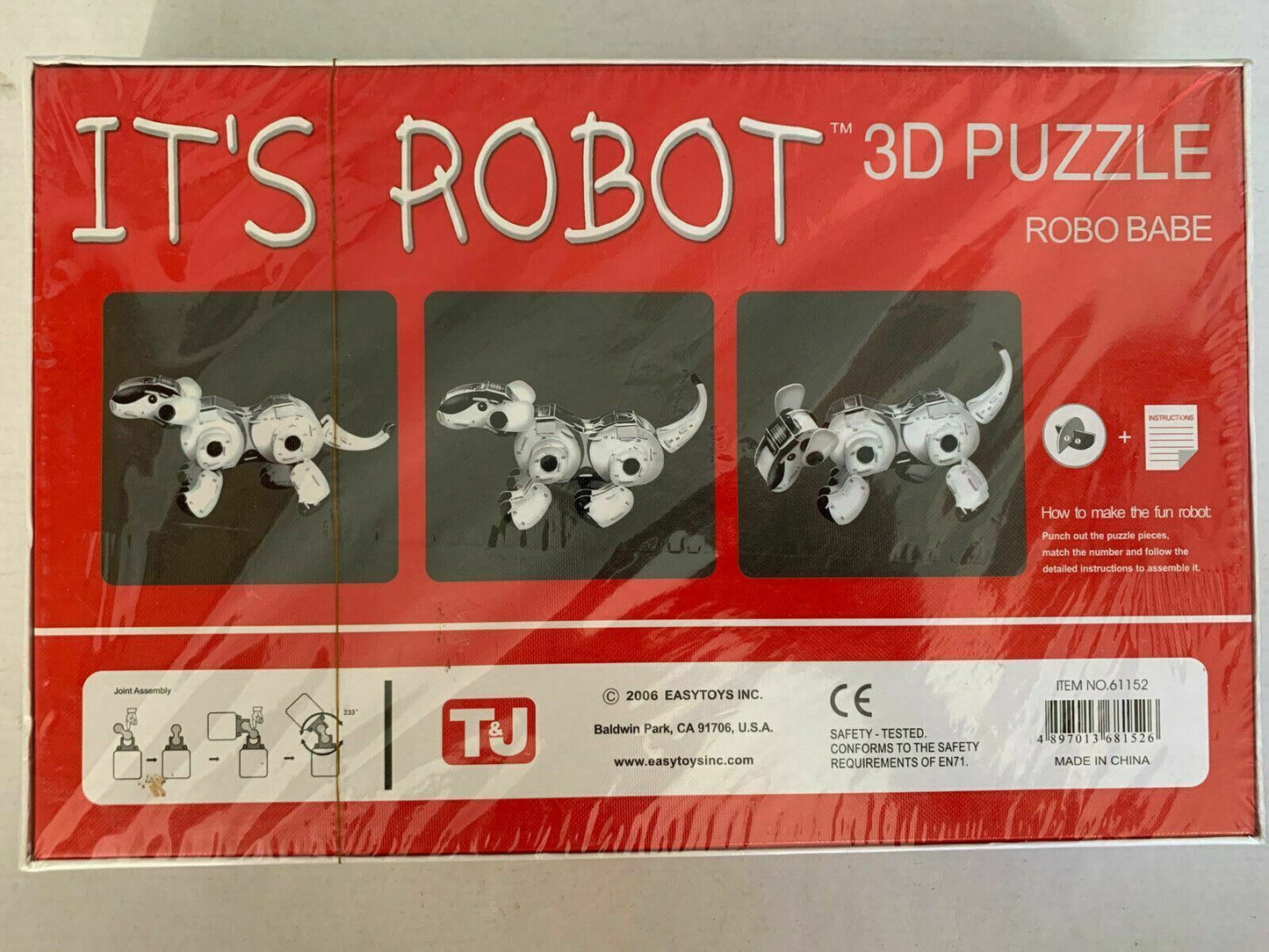 *New Sealed* T&J It's Robot 3D Puzzle Robo Babe 61152
