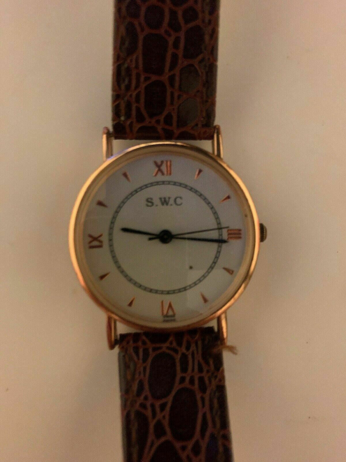 SWC Stainless Steel Back Water Resistant Analogue Watch 6069