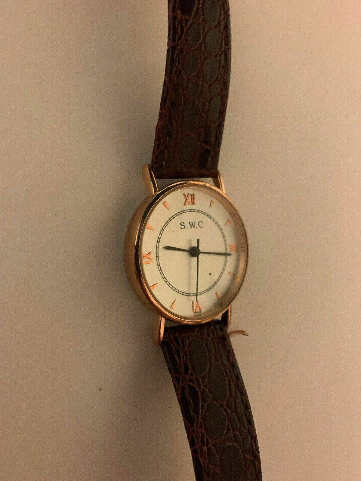 SWC Stainless Steel Back Water Resistant Analogue Watch 6069